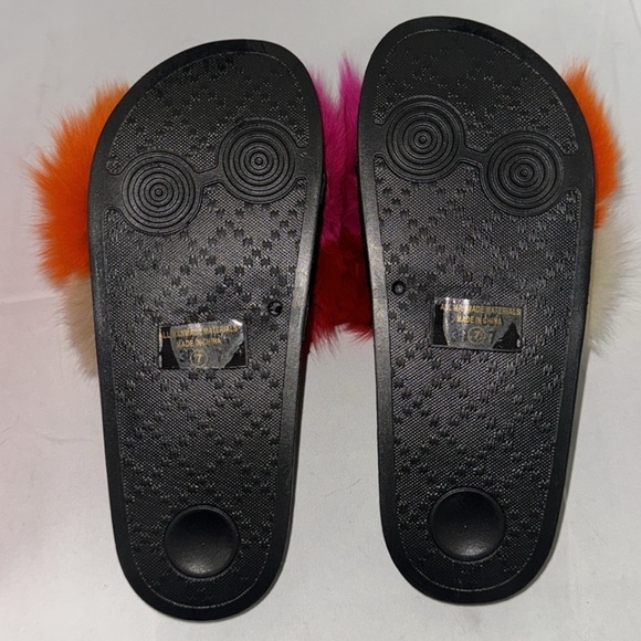 Women's Real Fox Furry Fur Slides, Open-Toe Cute Fur Sandals M5 - Picture 9 of 9